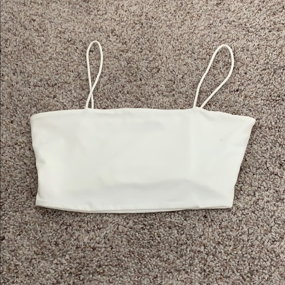 White strappy crop top - Picture 1 of 2